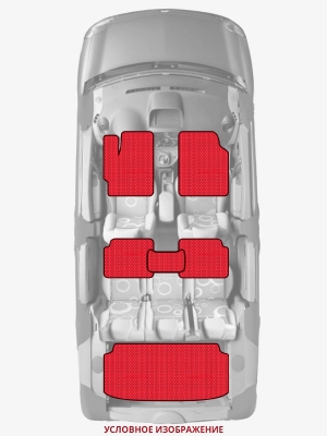 ЭВА коврики «Queen Lux» комплект для Audi A4 (B8)