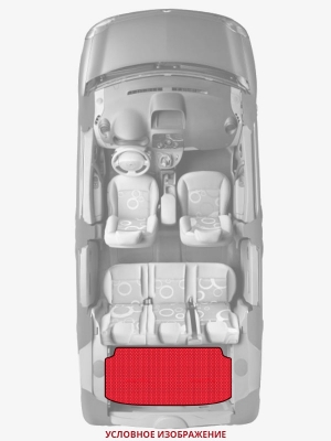 ЭВА коврики «Queen Lux» багажник для KIA Rio (1G)